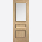 Toledo Prefinished Oak Clear Glazed Door - Main Product Image