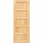 Five Panel Shaker Style Solid Oak Door
