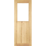 Solid Oak Suffolk Half Unglazed Door