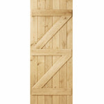 Solid Oak Rustic Ledge And Brace Door