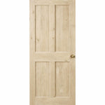 Victorian 4 Flat Panel Solid Oak Door