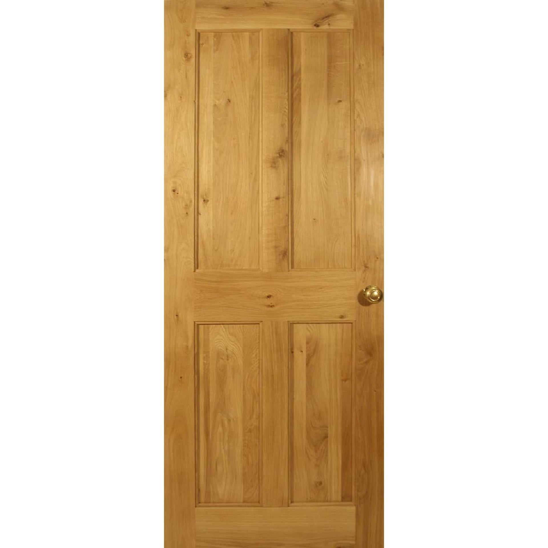 Bespoke Victorian 4 Flat Panel Solid Oak Door
