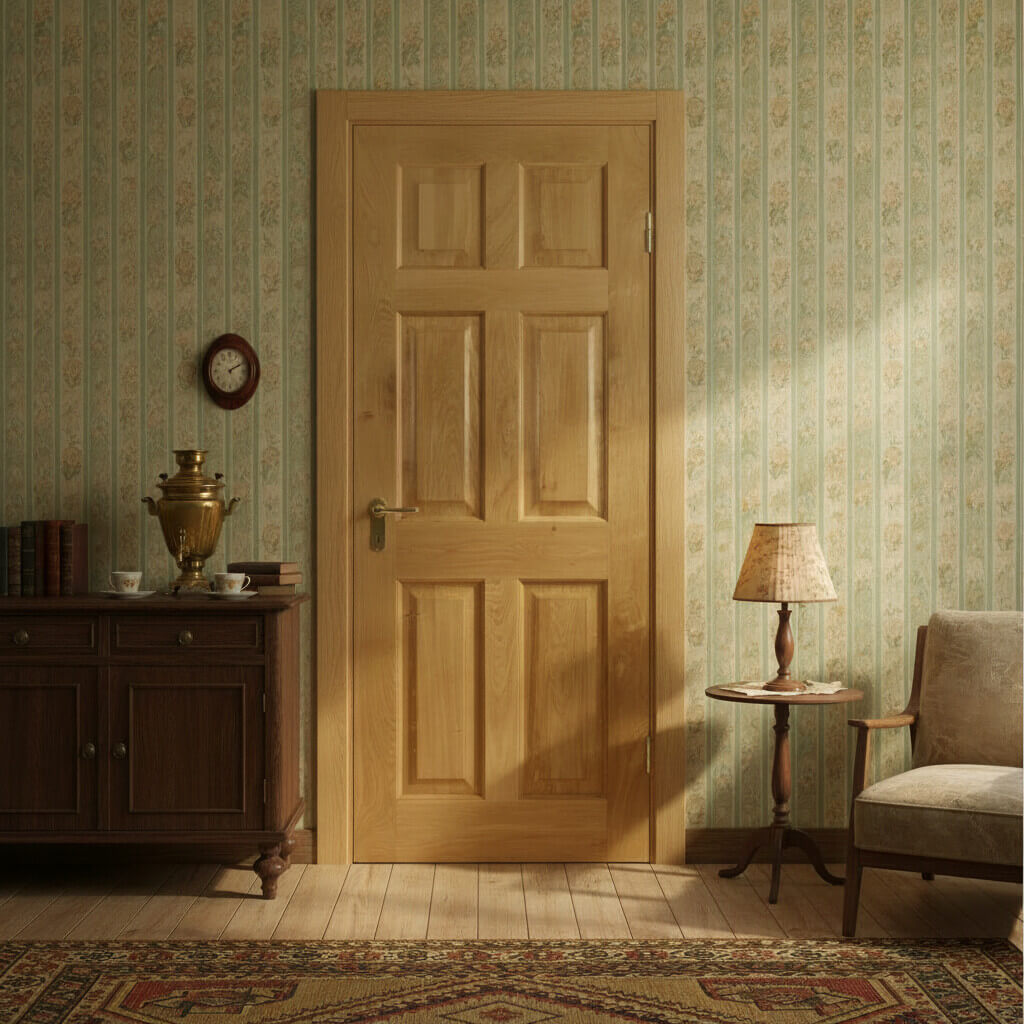 Victorian 6 Panel Solid Oak Door