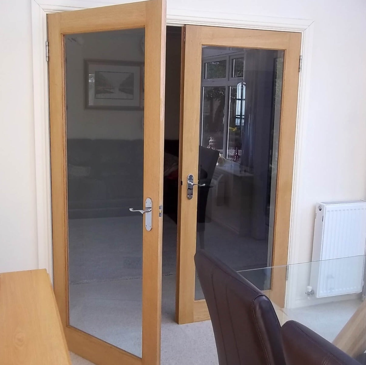 Pattern 10 - Internal Glazed Oak French Door