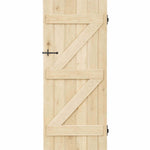 Solid Oak Ledge And Brace Door