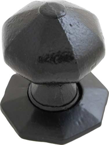 Black Beeswax Octagonal Mortice/Rim Knob Set
