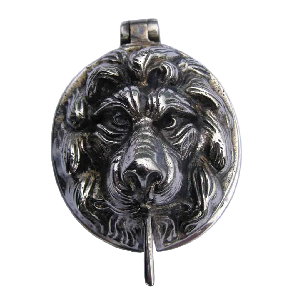Product aged nickel lion head lock cover
