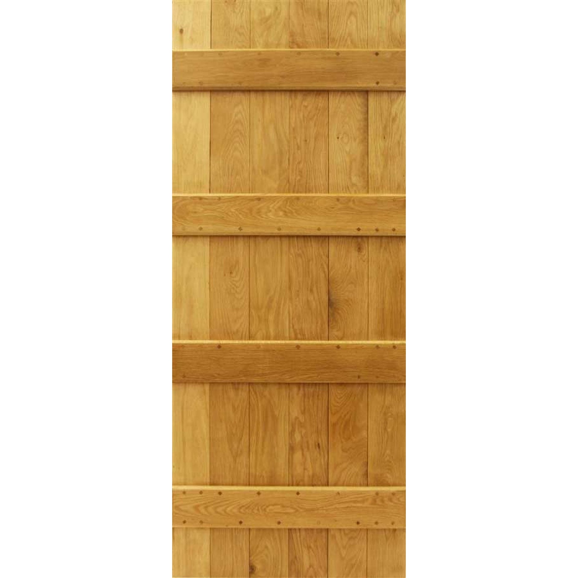 4 Ledge Barn Solid Oak Door - Main Product Image