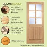 Graphic six panel cottage door feature panel