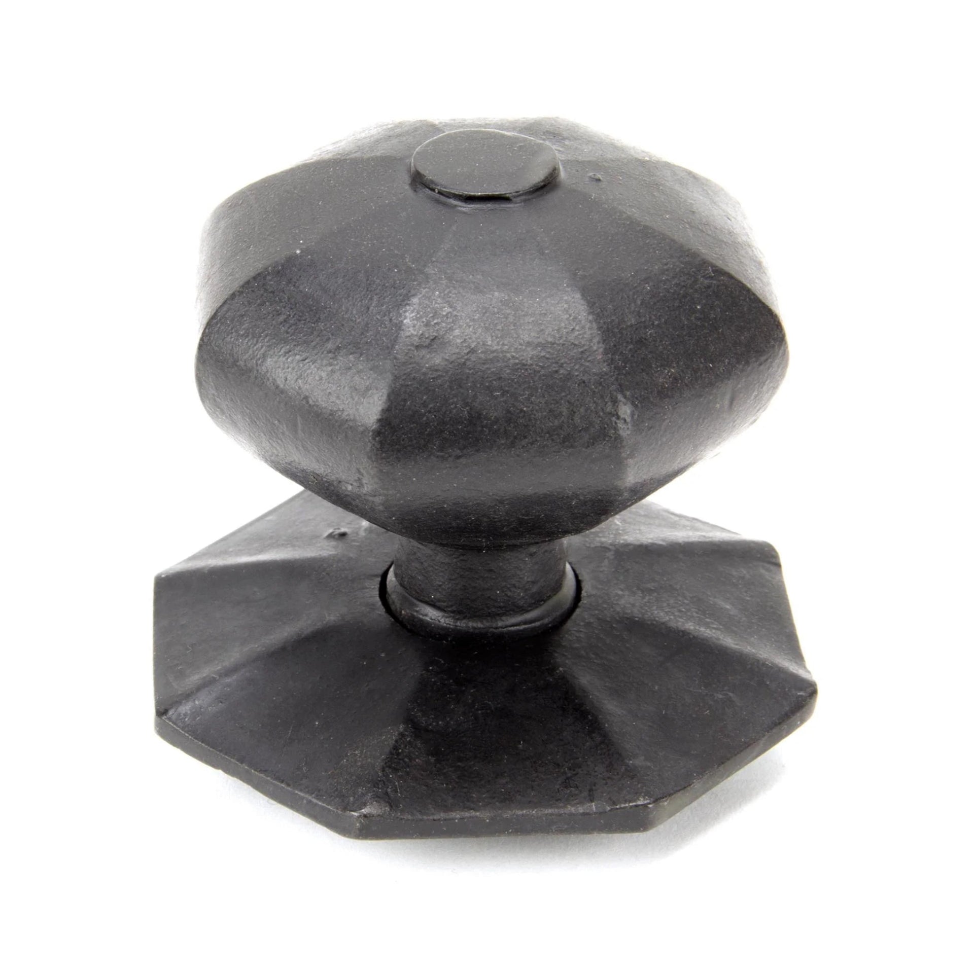 Black Beeswax Octagonal Mortice/Rim Knob Set