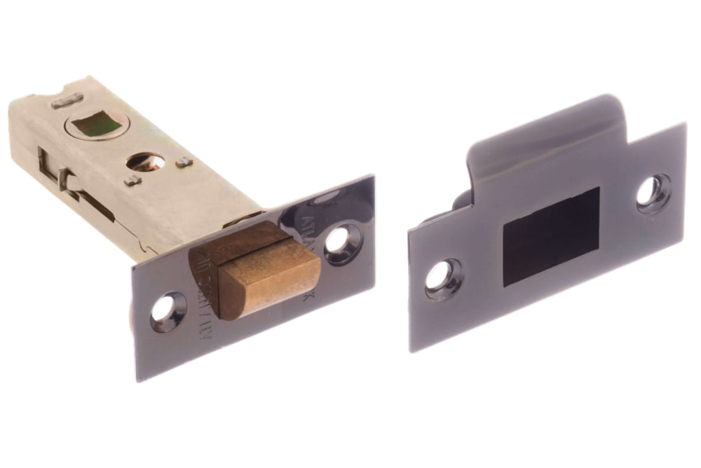 Product black nickel door handle side view