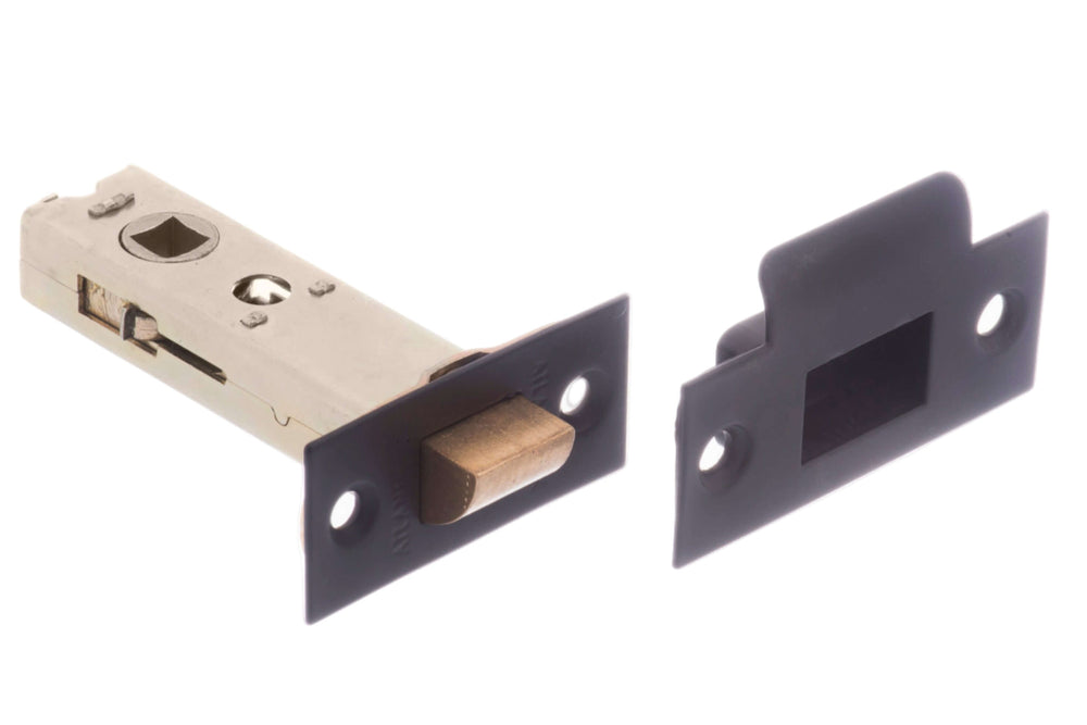 Product matt black door handle side view