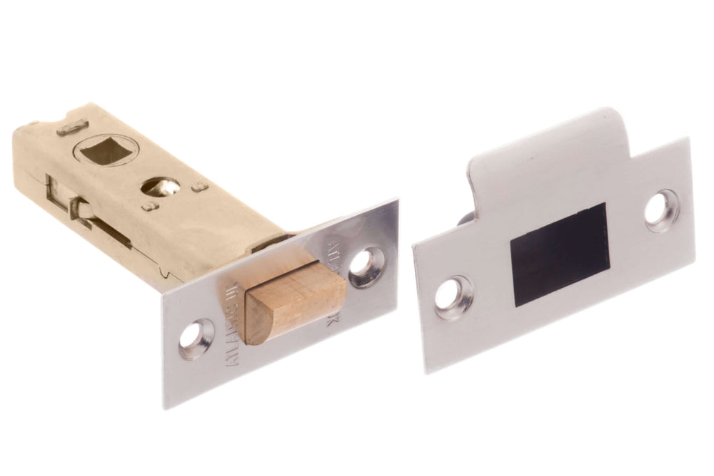 Product satin nickel door handle side view