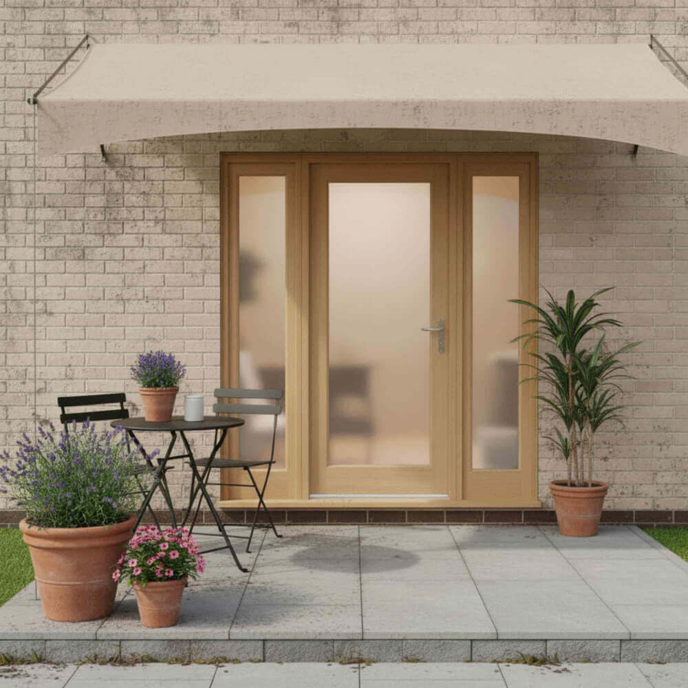 Lifestyle Adoorable oak Pattern 10 glazed external door in entrance setting