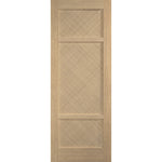 Alvin Prefinished Oak 3 Panel Internal Door - Main Product Image