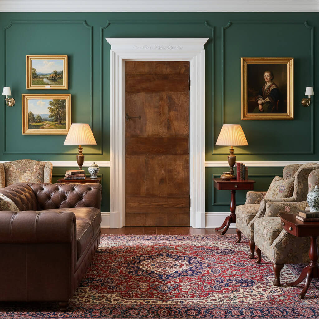 Antique Reproduction Solid Oak Door