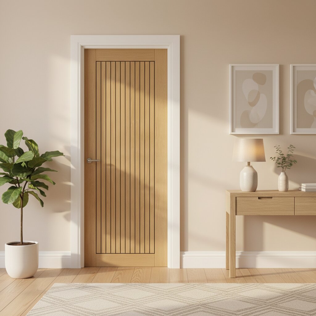 Aria Oak Laminated Internal Fire Internal Door Lifestyle Image
