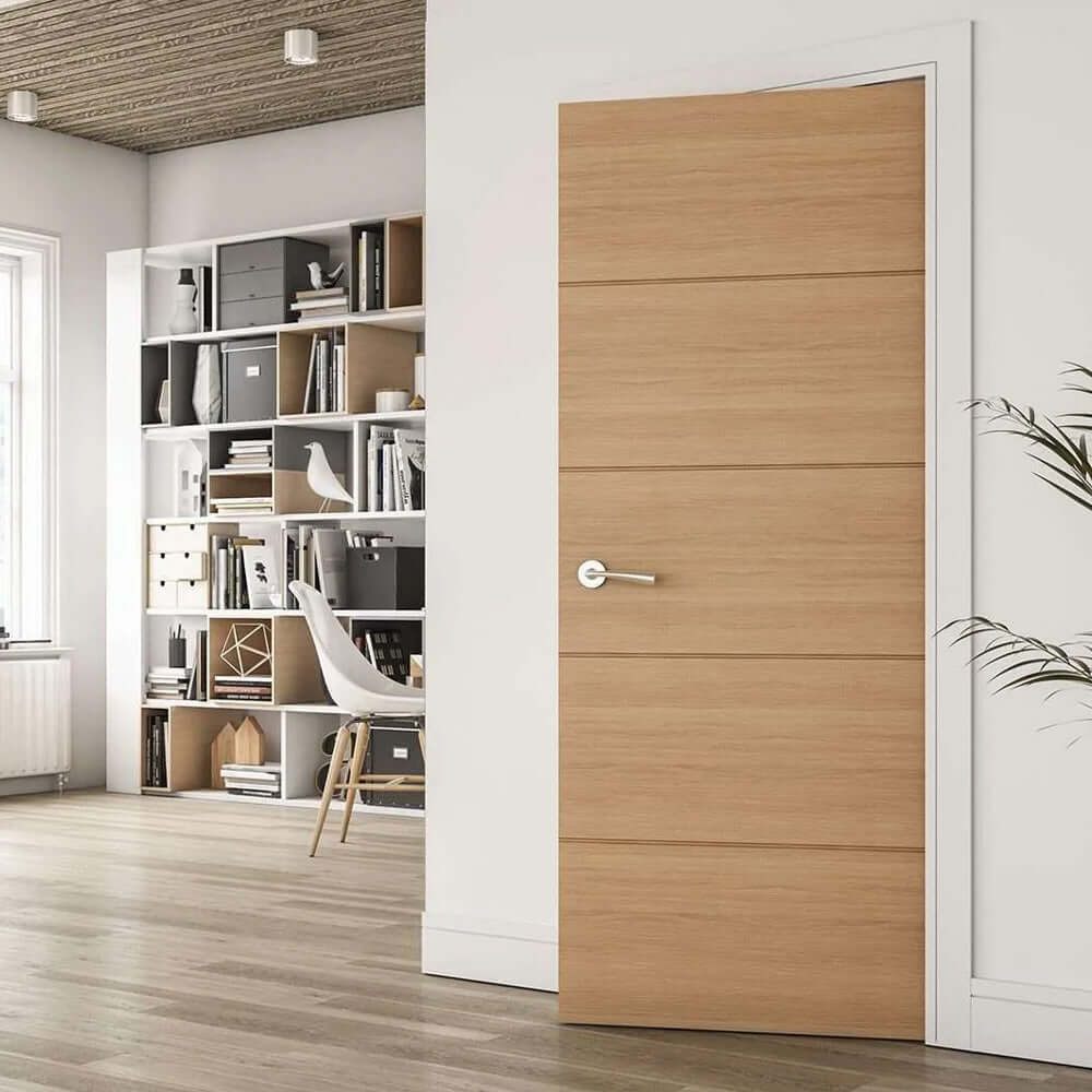 Lifestyle Augusta prefinished oak door in home interior