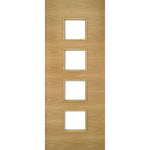 Augusta Prefinished Glazed Oak Internal Fire Doors - Main Product Image