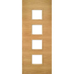 Augusta Prefinished Glazed Oak Internal Fire Doors - Main Product Image