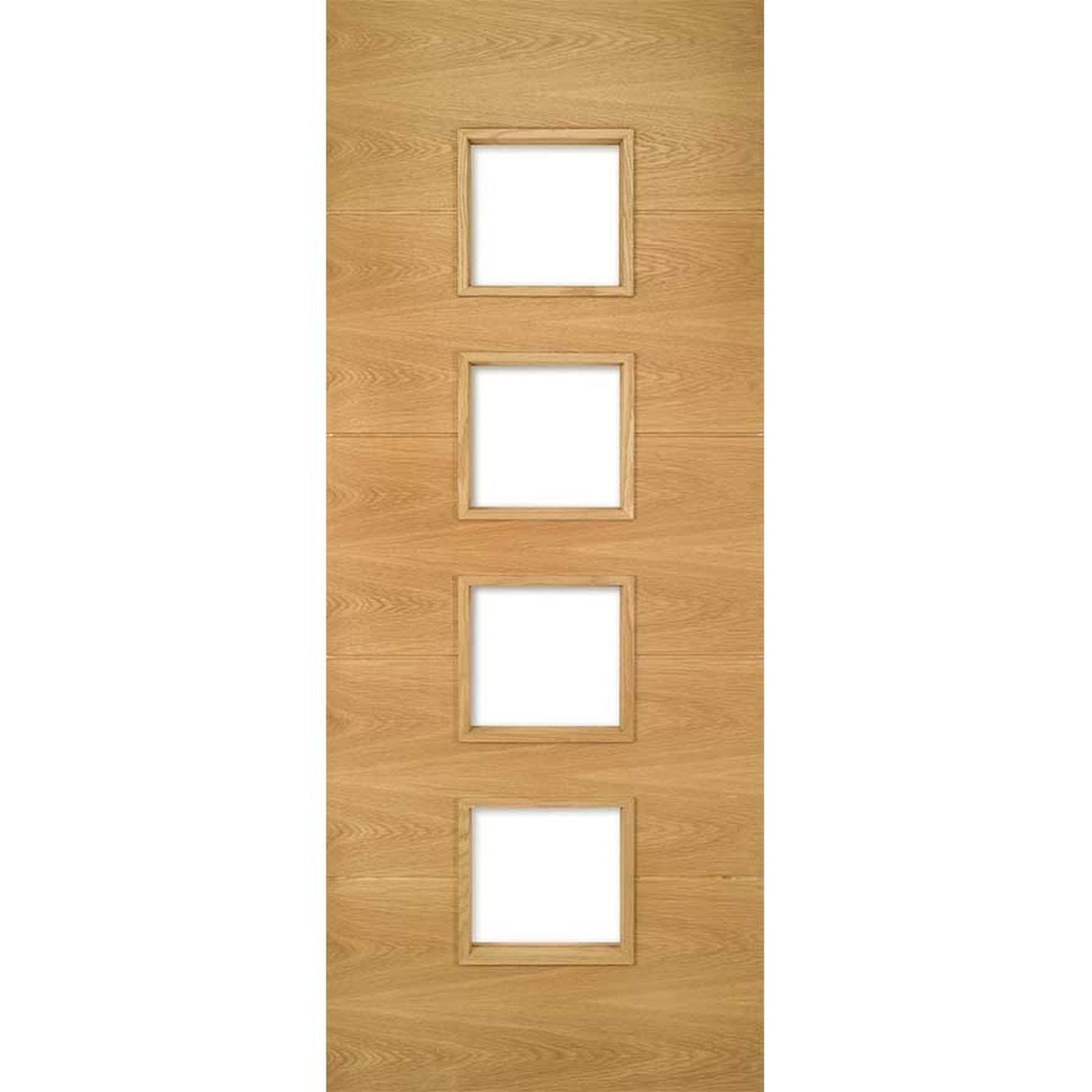 Augusta Prefinished Glazed Oak Internal Fire Doors - Main Product Image