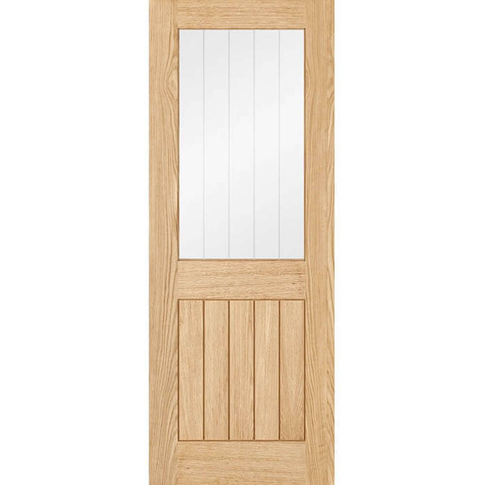 Product Belize prefinished oak 1 light glazed internal door