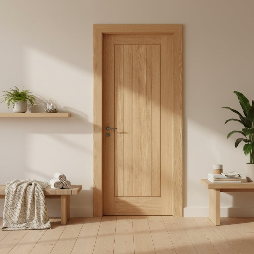 Belize Prefinished Oak Fire Door Lifestyle Image