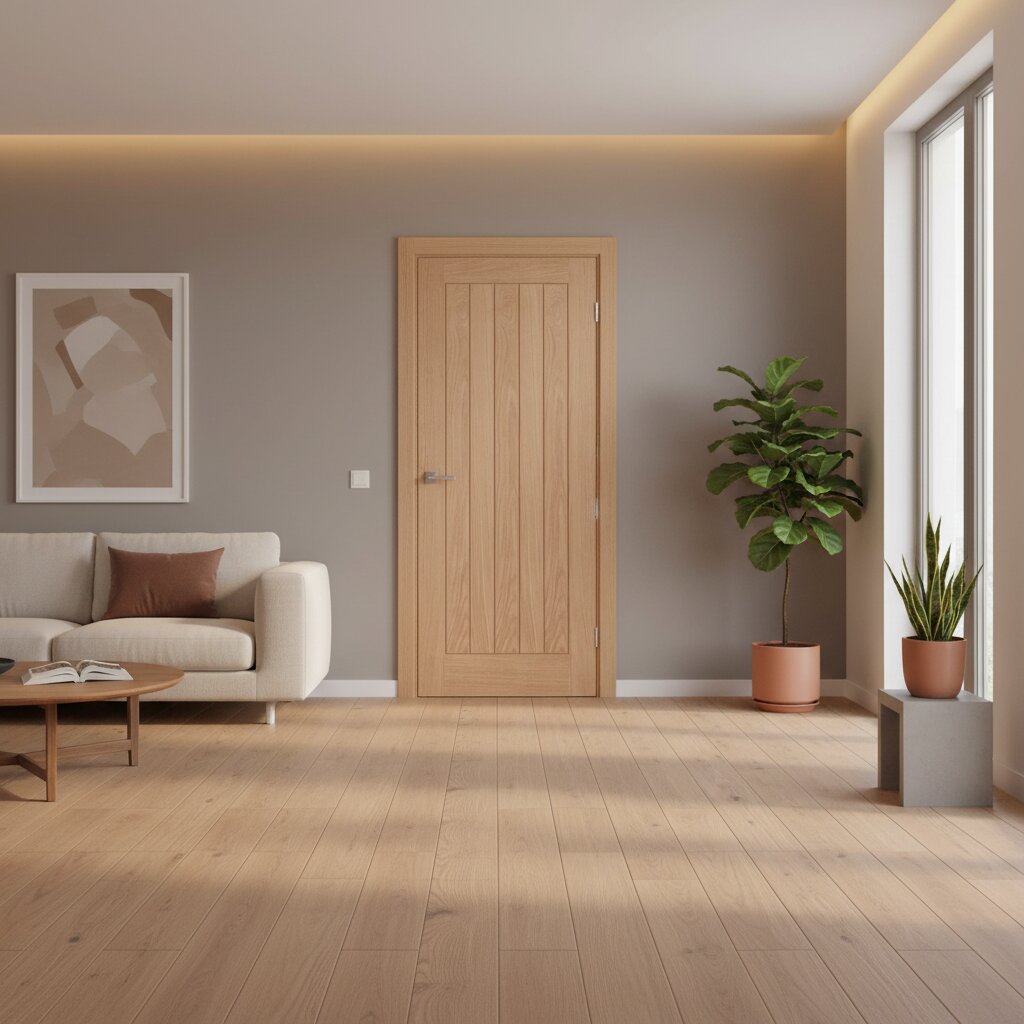 Belize Unfinished Oak FD30 Fire Internal Door Lifestyle Image