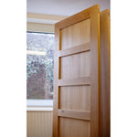 Bespoke Five Panel Shaker Style Solid Oak Door - Lifestyle Image 1