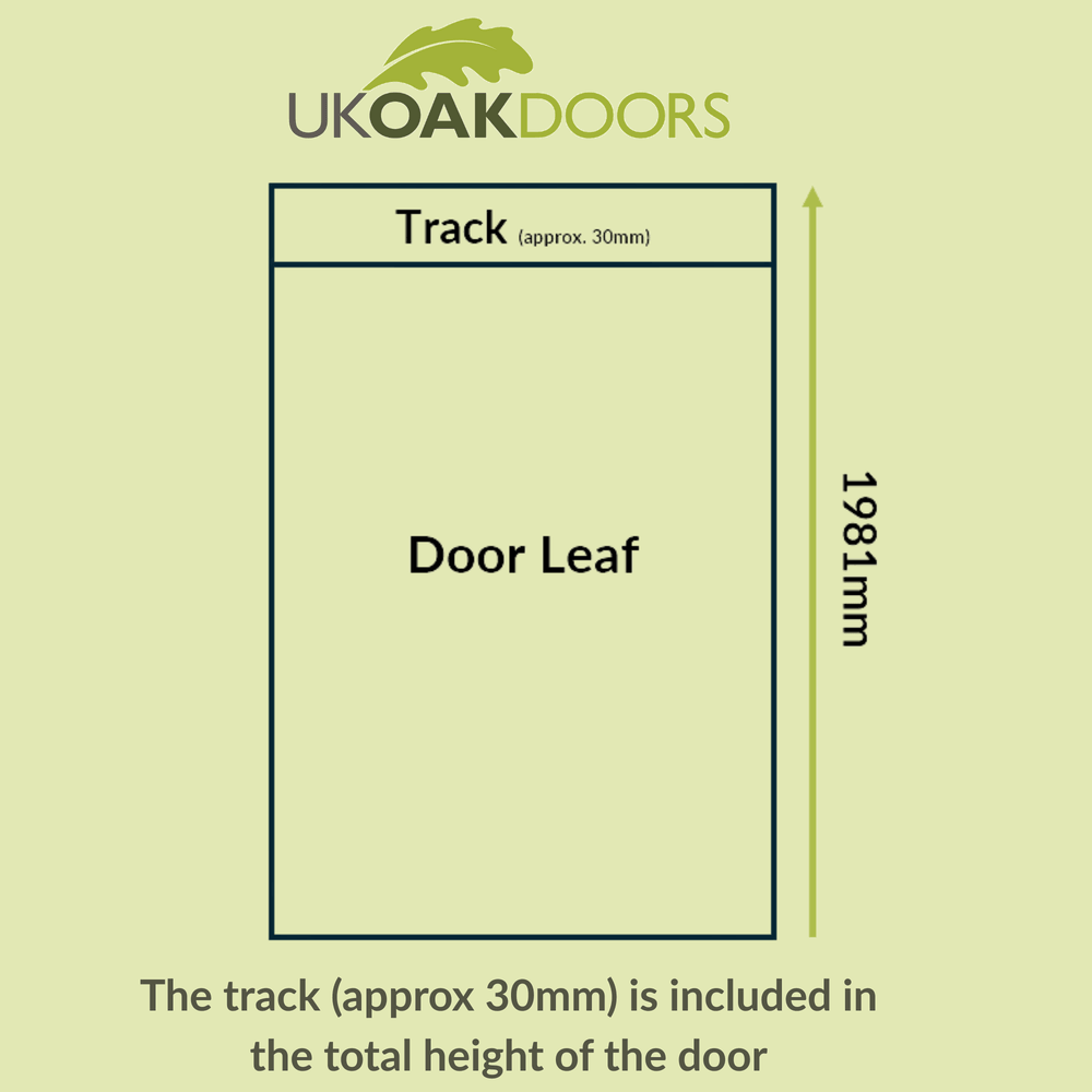 Graphic bifold door total height measurement guide