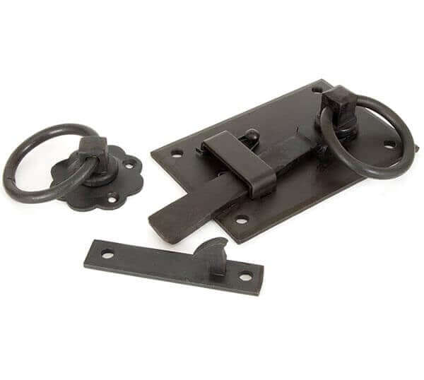 Product black beeswax right handed cottage latch