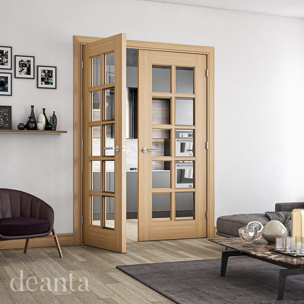 Bristol 10 Light Glazed Panel Doors - Main Product Image
