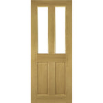 Bury Victorian Glazed Oak 4 Panel Doors - Main Product Image