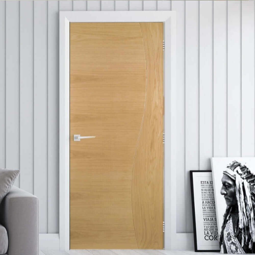 Lifestyle Cadiz prefinished oak door in room