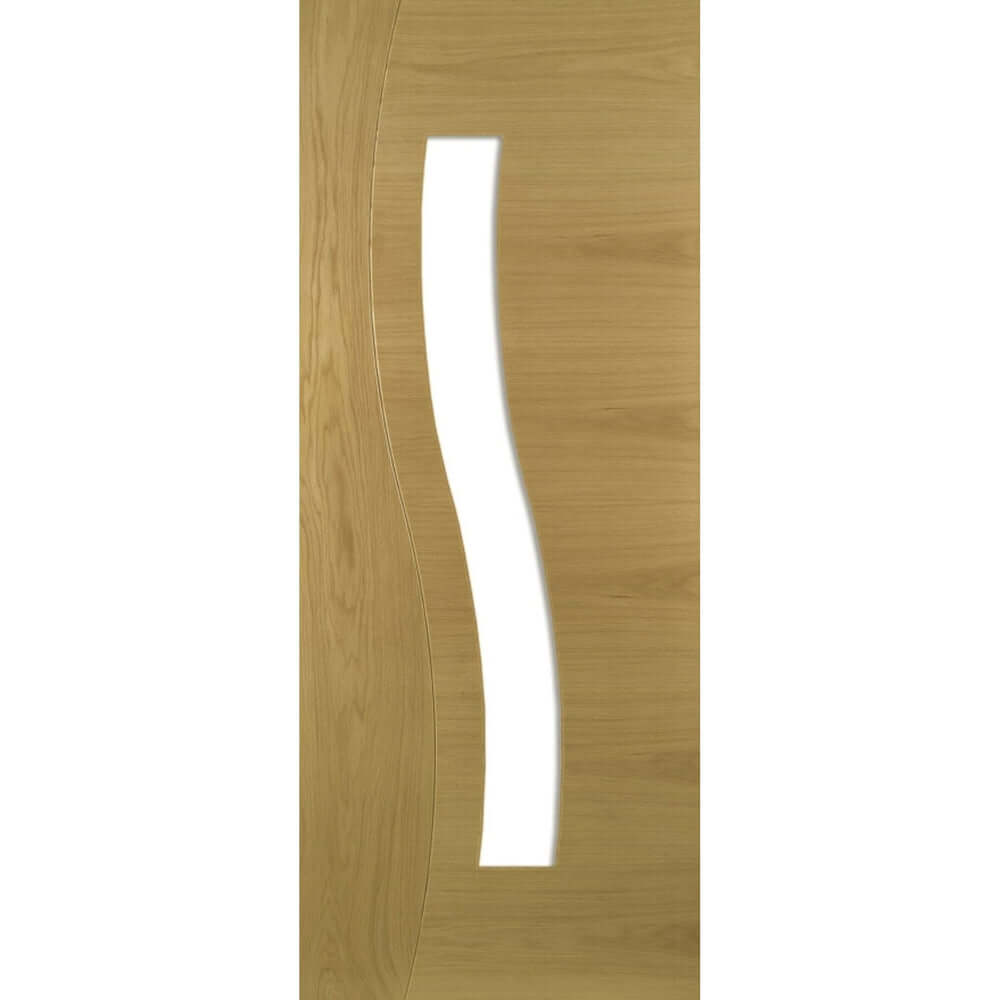 Product Cadiz clear glazed prefinished oak door