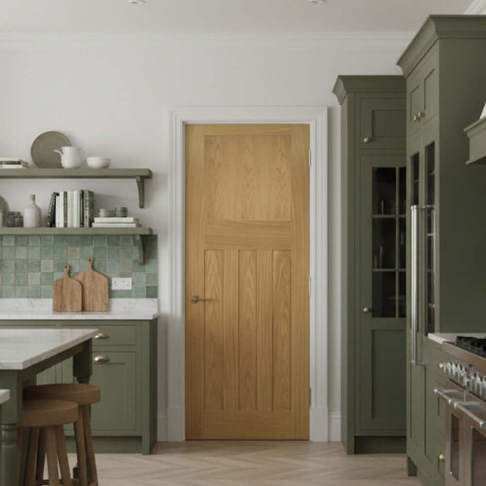 Lifestyle Cambridge oak fire door in room