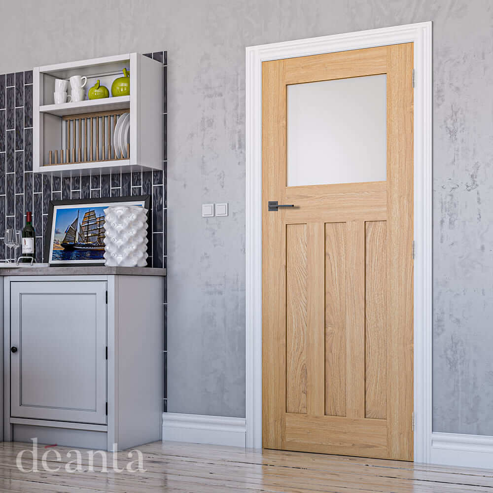Cambridge 1930s style oak door lifestyle setting