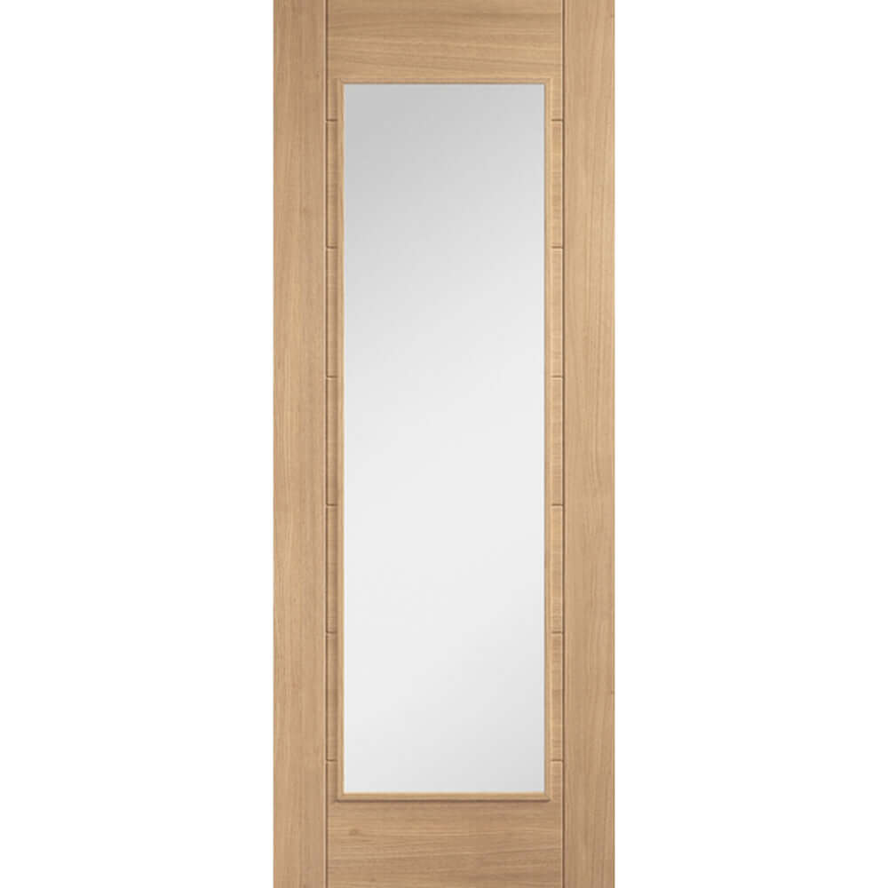 Carini 1L Clear Glazed Oak Door