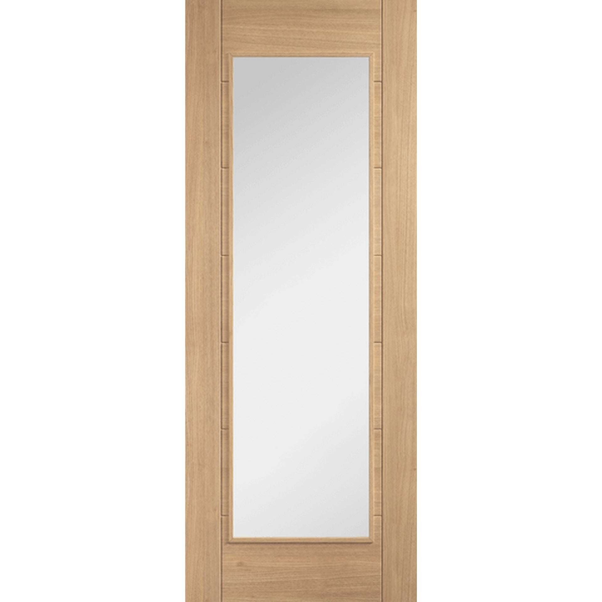 Carini 1L Clear Glazed Oak Door