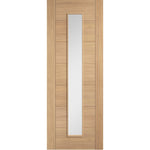 Carini Clear Long Light Prefinished Oak Door - Main Product Image