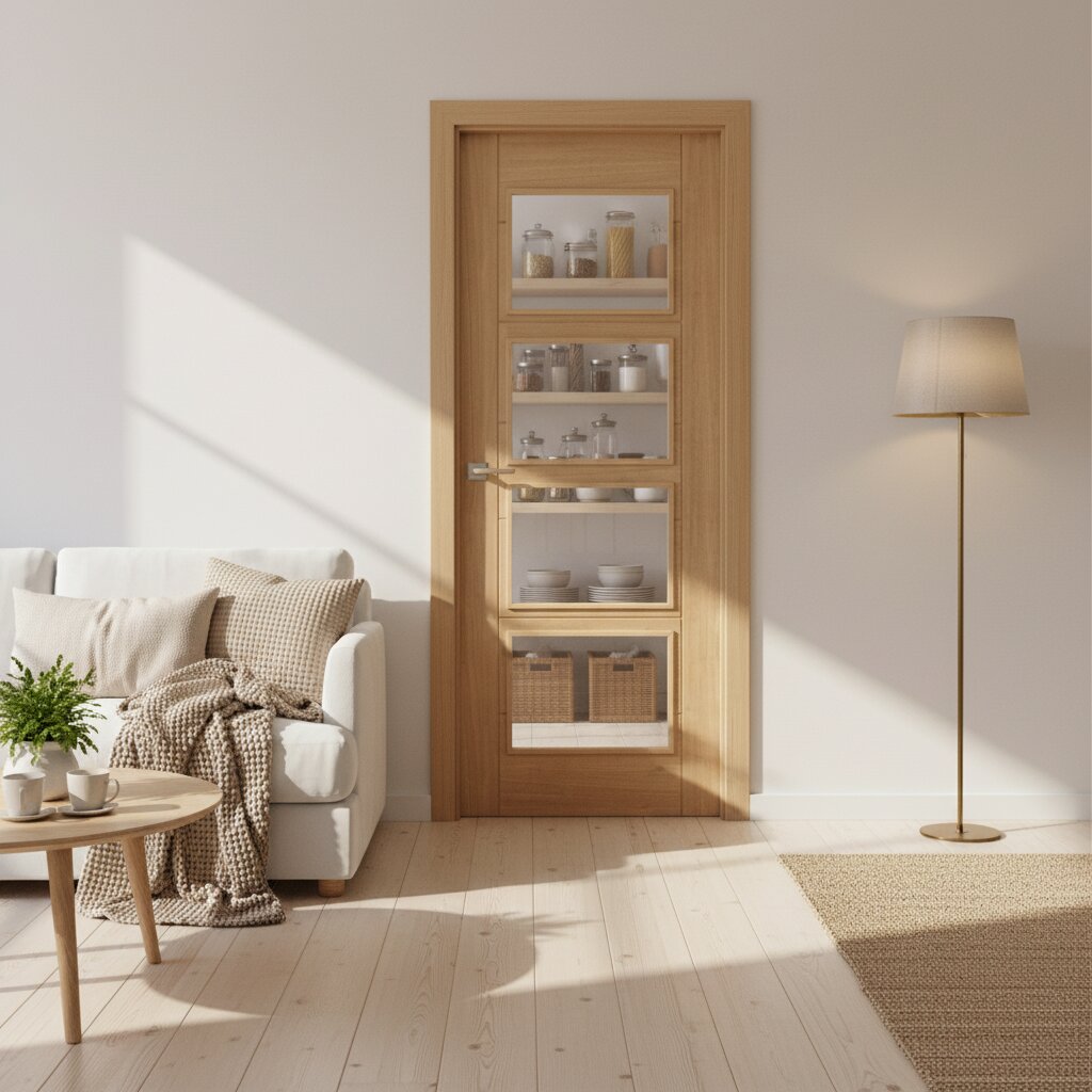 Carini_Prefinished_4L_Clear_Glazed_Oak_Door Lifestyle Image
