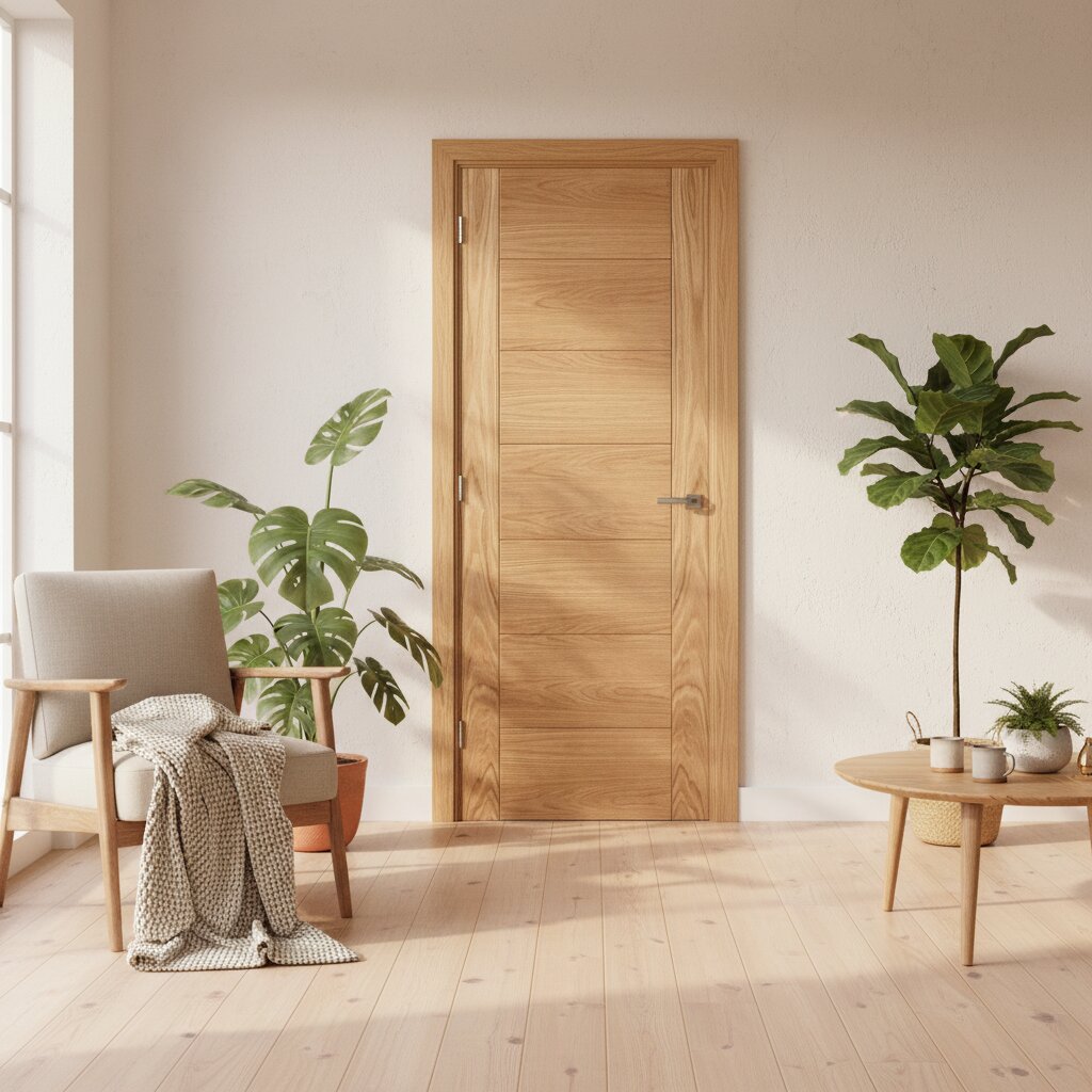 Carini Prefinished Oak FD30 Internal Fire Door Lifestyle Image