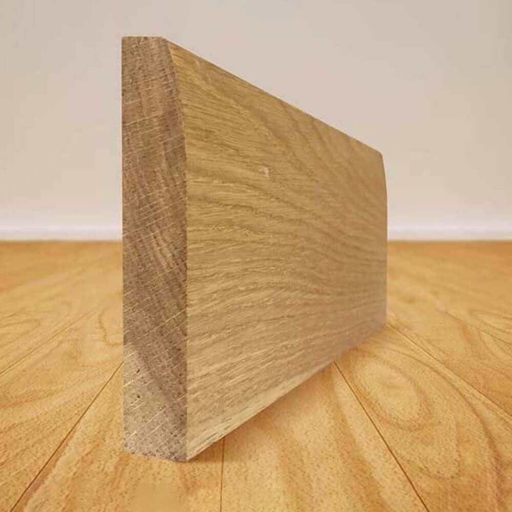 Product chamfer solid oak skirting boards
