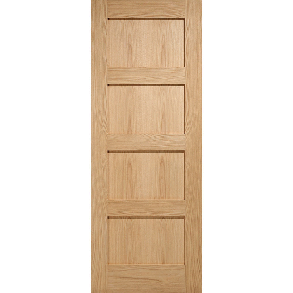 Product contemporary 4 panel shaker prefinished oak fire door