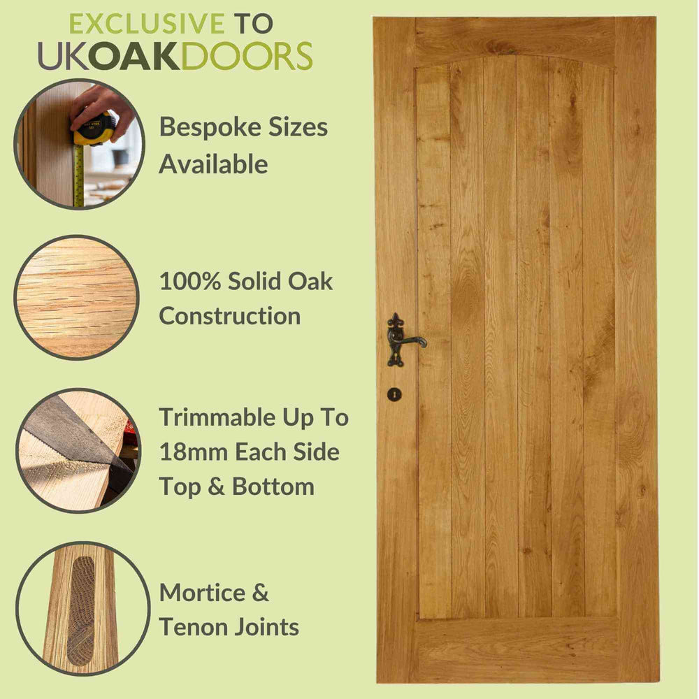 Graphic Cottage External Solid Oak Door specification panel