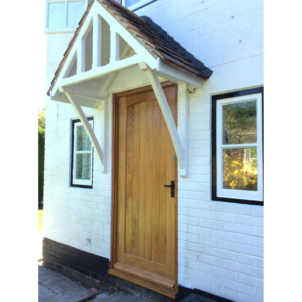Lifestyle cottage external solid oak door installed