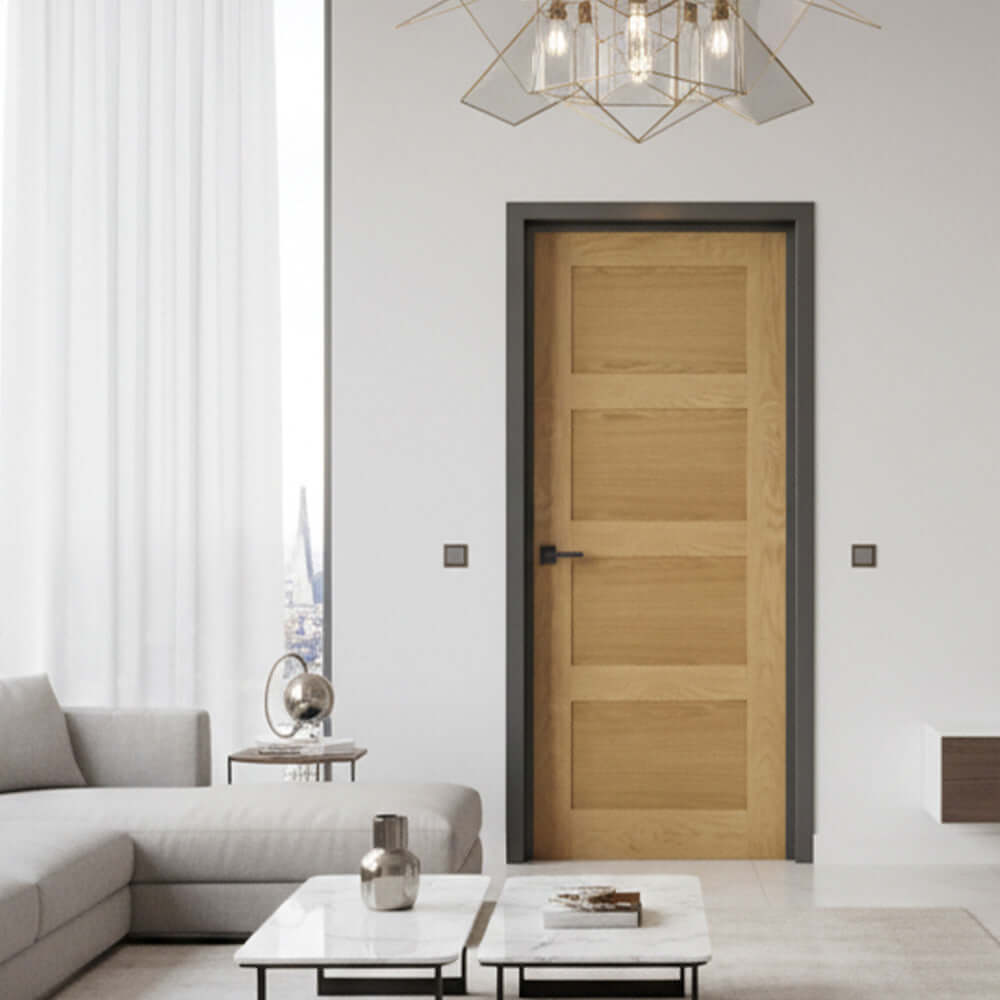 Lifestyle Coventry oak door in room