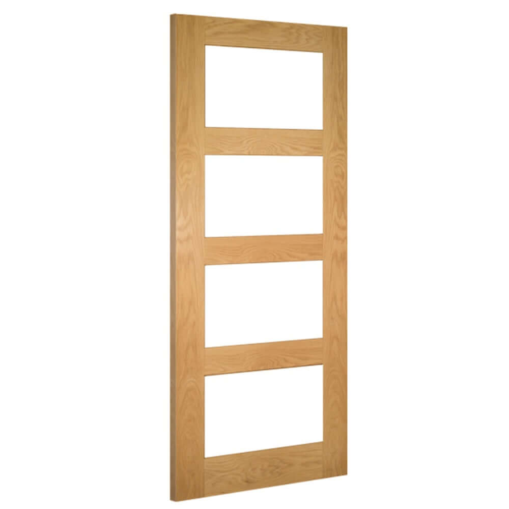 Product Coventry four panel clear glazed shaker style door