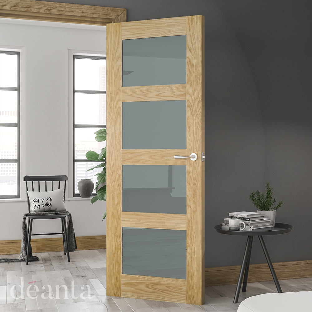 Coventry Four Panel Obsured Glazed Shaker Style Door - Lifestyle Image 1
