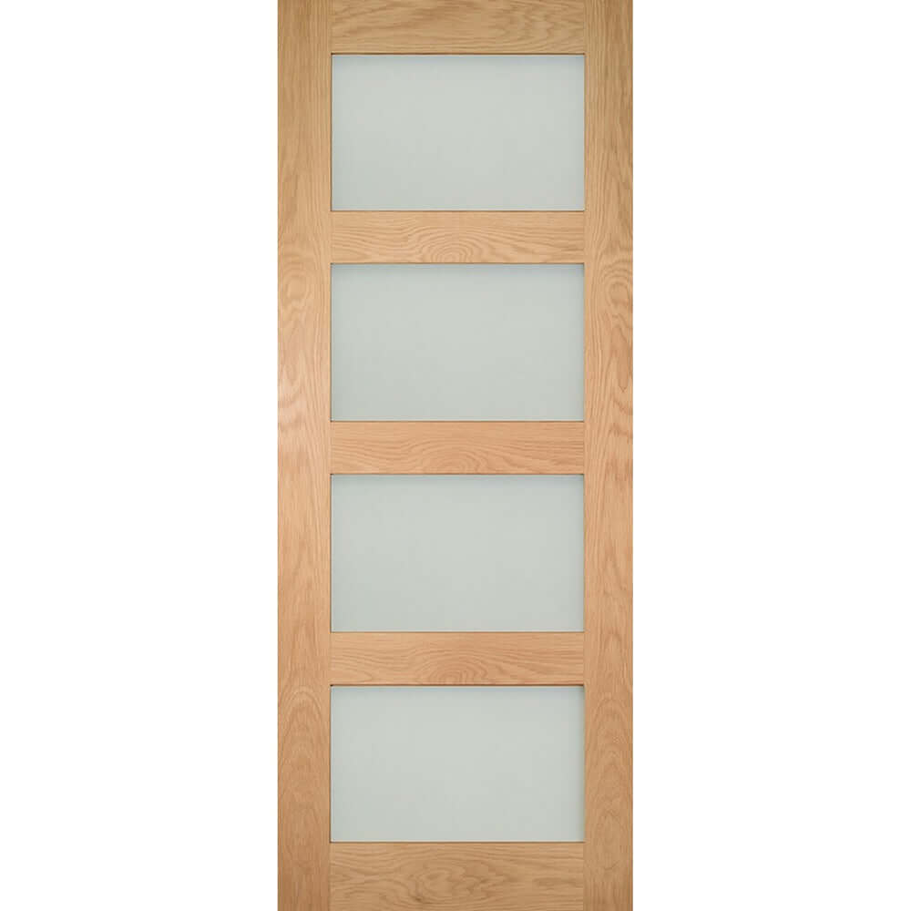 Product Coventry four panel obscured glazed shaker style door